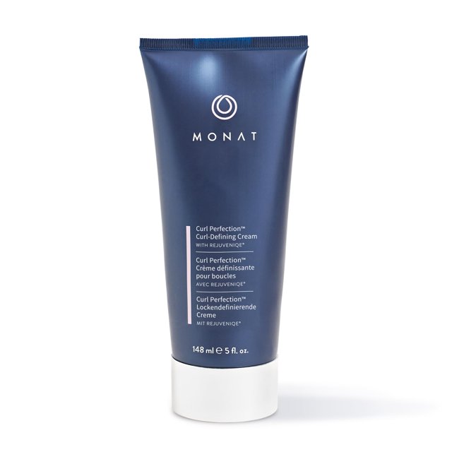 Crema Monat Curl Perfection™ para definir rizos con Rejuvenique®, crema hidratante antifrizz sin enjuague para peinar - Rizos definidos, suaves y con cuerpo durante todo el día para cabello ondulado y