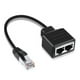 thumbnail image 1 of Cable divisor Ethernet RJ45, adaptador de red LAN RJ45 1 a 2, cable divisor Ethernet macho a hembra, apto para conectores de LAN Ethernet Cat5, Cat5e, Cat6 y Cat7., 1 of 8