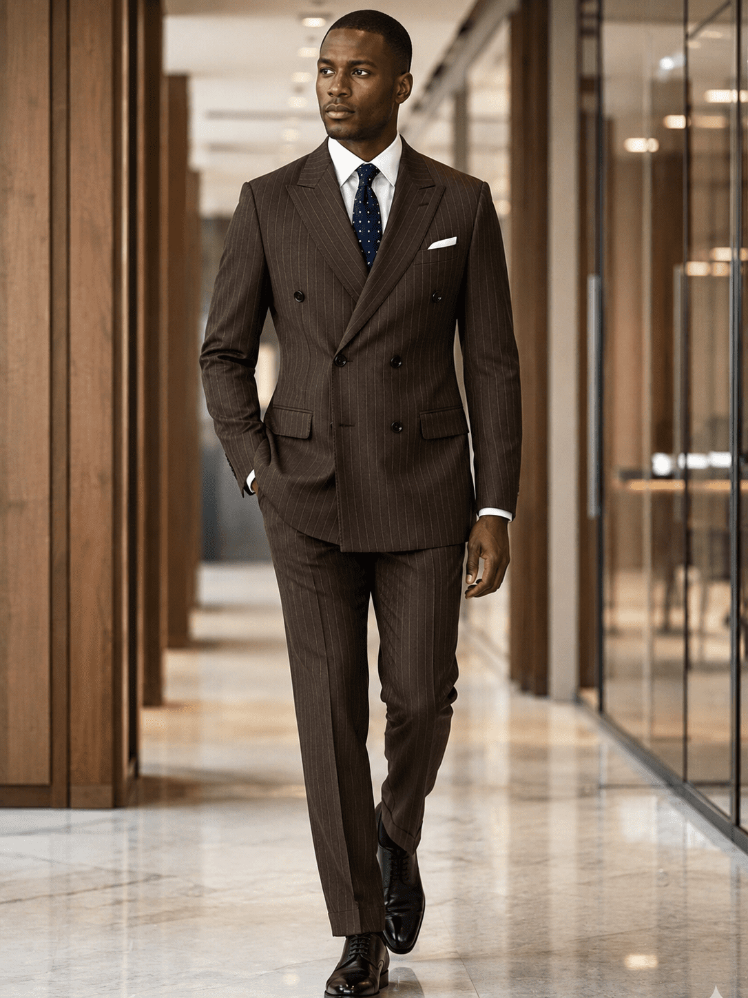 Chaps Men's Navy Solid Classic Fit Tailored Suit Separate Jacket