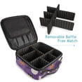 thumbnail image 4 of FORMRS Travel Makeup Bag Large Capacity Train Case Cosmetic Organizer with Adjustable Dividers, Halloween Black Cat, 4 of 8