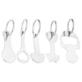 thumbnail image 1 of 5pcs Trolley Tokens Key Ring Metal Small Tokens Shopping Cart Tokens Portable Cart Tokens, 1 of 9