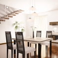 thumbnail image 3 of Globe Electric 61094 Novogratz x Globe Tribeca 3-Light Cascading Pendant Light - Chrome Accents, White Shades, 3 of 3