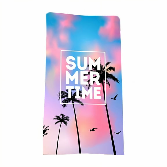 AUQ Beach Towels,Sweat-Resistant Touch Personalized Beach Towels for Kids,150D Material Quick Dry Beach Towel,Style1,16"x35"