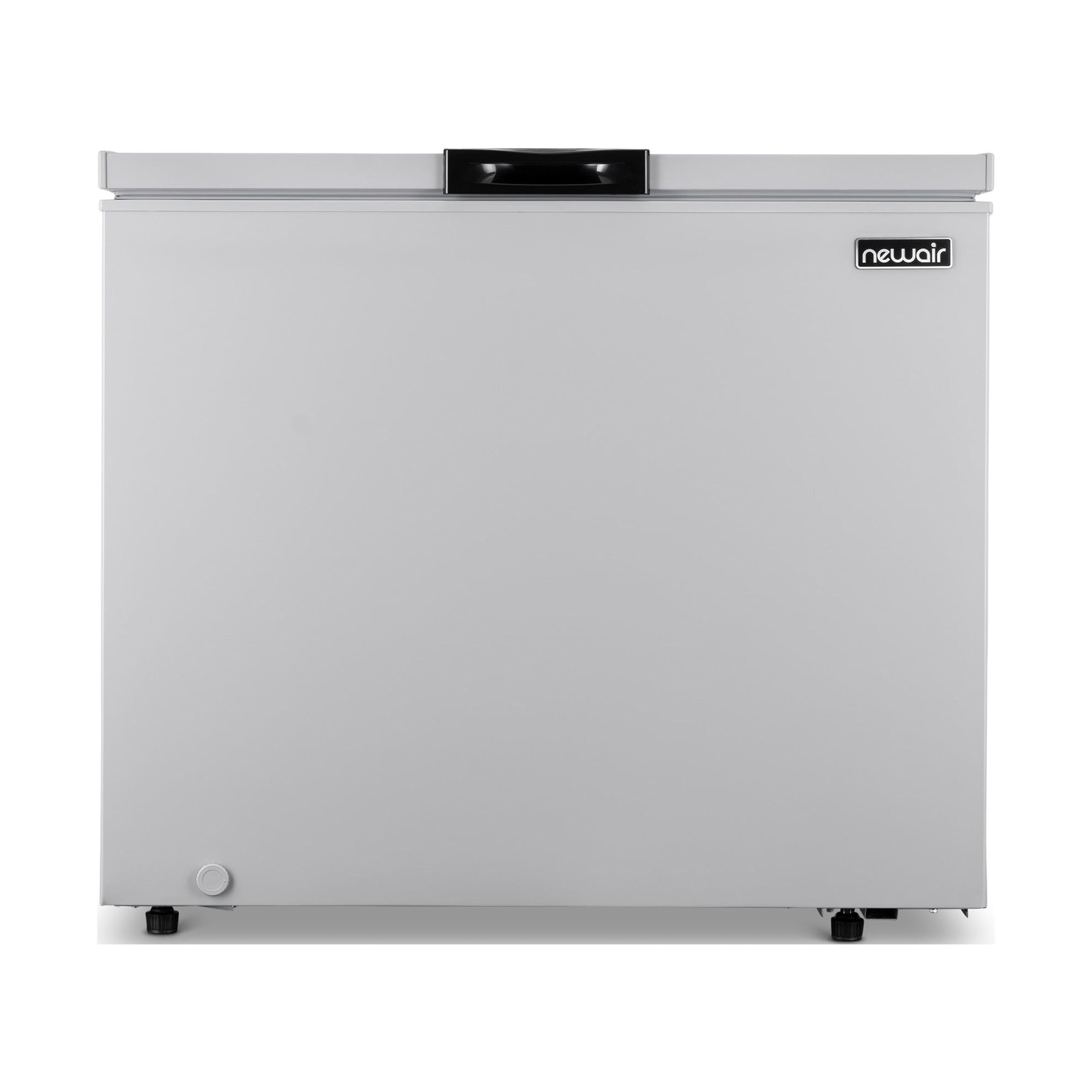 NewAir 6.7 Cu. Ft. Compact Chest Freezer in Cool Gray, Temperature Control, Fast Freeze Mode, Door Alarm, Wire Basket, Self-Diagnose Program, and LED Lighting