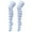 Light Blue, variant on 1 Pair Women's Christmas Over Knee Socks Long Striped Stocking Costume