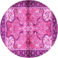 thumbnail image 1 of Ahgly Company Indoor Round Persian Pink Traditional Area Rugs, 8' Round, 1 of 4