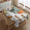thumbnail image 2 of Thanksgiving Tablecloth Waterproof Spillproof Tablecolths Table Covers Rustic Autumn Farm Pumpkins Harvest Table Cloths for Thanksgiving Background Indoor and Outdoor Birthday Rectangle,60x84inch, 2 of 5