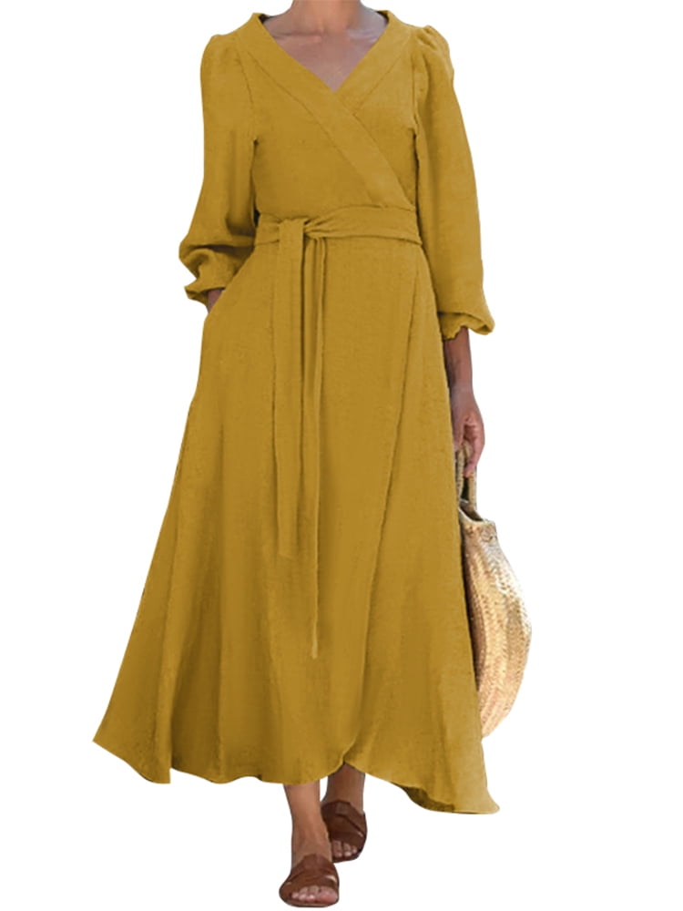 yellow wrap shirt