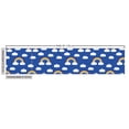 thumbnail image 3 of Ambesonne Cartoon Fabric by the Yard Upholstery, Clouds Rainbow on Blue Back, 10 Yards, Blue Multicolor, 3 of 5