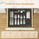 thumbnail image 4 of Organizador de cajones para cubiertos Lifewit, expandible, sin BPA, negro, 4 of 8