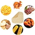 thumbnail image 3 of 200 Pcs Doublure en Papier Parchemin pour Friteuse à Air Chaud, Tapis en Papier Carrés Perforés pour Friteuse à Air, Doublure Résistante à la Chaleur pour Friteuse à Air, Accessoires pour Friteuse à Air pour Cuisson, Rôtissage, Cuisson, Micro-Ondes, 3 of 9