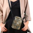 thumbnail image 4 of HELLHERO Turtle Geometric Shoulder Bags Double-layer Women for Outdoor Travel 4.33"x1.97"x7.09", 4 of 7