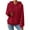 Wine, variant on Womens Sweatshirt Women's Solid Sweatshirt Ladies Drop Shoulder Drawstring Hooded Teddy Long Sleeve Casual Sweater Pullover