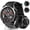 Metallic Black, variant on Smart Watches for Men (Answer/Make Call), 1.53" HD Military Smartwatch, 50+ Days Extra-Long Battery Life Fitness Tracker, Flashlight/110+Sports/Sleep Monitor/IP68 Waterproof Android iOS