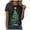 Black, variant on felwors Women Hand-Drawn Christmas Graphic Tee Tree Star Snowflake Print Blue for Size S