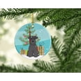 thumbnail image 2 of Merry Christmas Tree Miniature Schnauzer Black Ceramic Ornament, 2 of 3