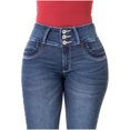 thumbnail image 4 of Lowla 21890 Butt Lifting Colombian Skinny Jeans for Women Pantalones Levanta Cola Blue 5, 4 of 4