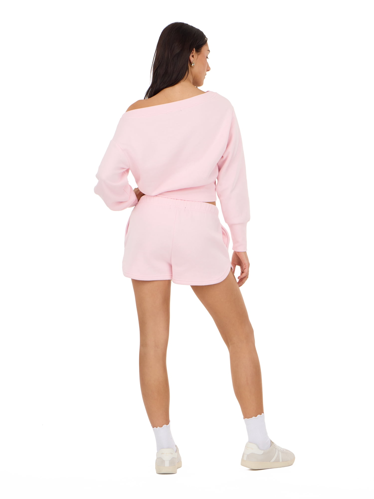 Forever 21 Women's Americana Off Shoulder Fleece Sweatshirt, Sizes XXS-XXL