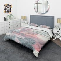 Designart 'Durty Shabby Pink Blush I' Shabby Duvet Cover Set