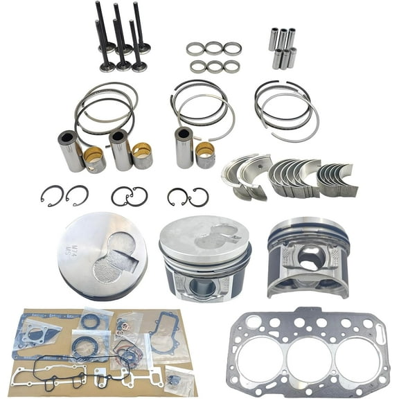 3TNM74 Engine Overhaul Rebuild Kit (No cylinder liner) For Yanmar 3TNM74F 3TNM74F-SAKV Engine Mini Excavator Generator SCT1 SA221 Tractor For John Deere Engine