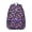 Purple-6, variant on Palm Leaves and Hibiscus Backpack Hawaiian Print School Bag Exotic Floral Tropical Backpack for Students