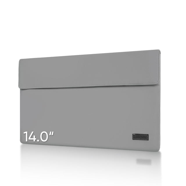 ARZOPA Housse de Moniteur Portable 14,0 Pouces, Étui en Cuir PU, Gris