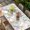 White, variant on Easter Table Cloths for 4 Foot Rectangle Tables, Spring Rustic Botanical Floral Rabbit Eggs Leaves Patio Waterproof Elastic Fitted Tablecloths, Washable Rectangular Table Cover for Camping