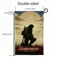 thumbnail image 3 of PHYHOO Always Remember Our Heroes Memorial Day Garden Flag for Outside Double Sided Military Soldiers Patriotic Veteran Yard Outdoor Flag White, 3 of 6