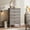Grey walnut, variant on TEQIN Fluted Dresser For Bedroom With 5 Deep Drawers, 47.2 In Tall Chest Of Drawers, Curved Drawer Dresser, Modern Dresser Bedroom Dressers For Living Room, Kids Room, Hallway