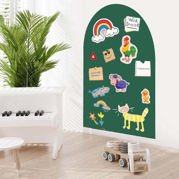 2025 New Magnetic Wall Decal Arch Set for wall , Upgraded Self-Adhesive Magnetic Chalkboard Wall Decal,chalkboard,Green 32*48inch