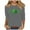Gray, variant on Women's St Patrick's Day Irish Pride Top, 3/4 Sleeve Casual Shirt with Green Clover Graphic and Tribal Style Holiday Festival Tee for Ladies, Multi Colors