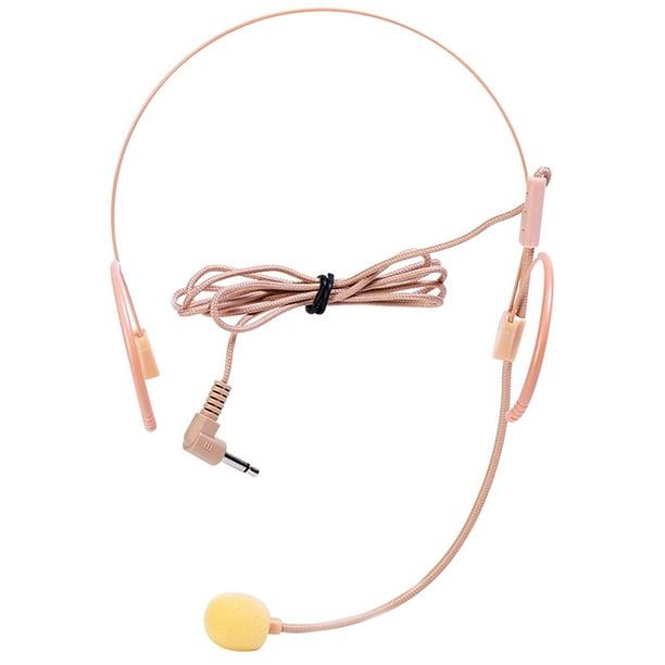 Micrófono de micrófono montado en la cabeza micrófono auricular duradero para canto para cantar