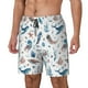 thumbnail image 1 of Balery Undersea Animals Bañador para hombre, shorts de playa de secado rápido con entrepierna y forro de compresión-3X-Large, 1 of 6