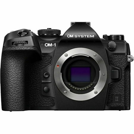 Olympus OM SYSTEM OM-1 Mark II 20.4 Megapixel Mirrorless Camera Body Only, Black