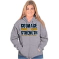 thumbnail image 3 of United States Navy Courage Strength Unisex Plus Size Zip Hoodie Brisco Brands 2X, 3 of 5