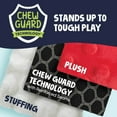 thumbnail image 4 of goDog Dragons Squeaky Plush Dog Toy, Chew Guard Technology, Coral, Large, 4 of 8
