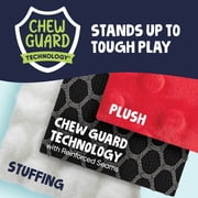 goDog Dragons Squeaky Plush Dog Toy, Chew Guard Technology, Coral, Large
