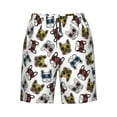 thumbnail image 7 of Disketp Men's Swim Trunks Hawaiian Breathable Surf Beach Swimsuits Mesh Lining Beach Shorts with Pockets-Bulldog Sunglasses Face, 7 of 7