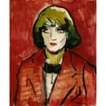 thumbnail image 3 of Thorvald Hellesen 12x14 Black Modern Framed Museum Art Print Titled - Portrait of a Woman (1911), 3 of 5
