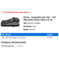 thumbnail image 2 of Oil Pan - Compatible with 1986 - 1987 Oldsmobile Cutlass Salon 5.0L V8, 2 of 2