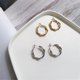 thumbnail image 4 of Pendientes De Plata De Ley Para Mujer, Pendientes De Aro Retorcidos, Pendientes De Aro Hipoalergénicos, Regalo Para Mujeres Y Niñas Advancent AP007445-02, 4 of 6