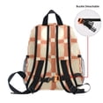 thumbnail image 5 of FORMRS School Backpack with Front Zippered Pocket 12" Student Travel Daypack, Beige Geometric, 5 of 6