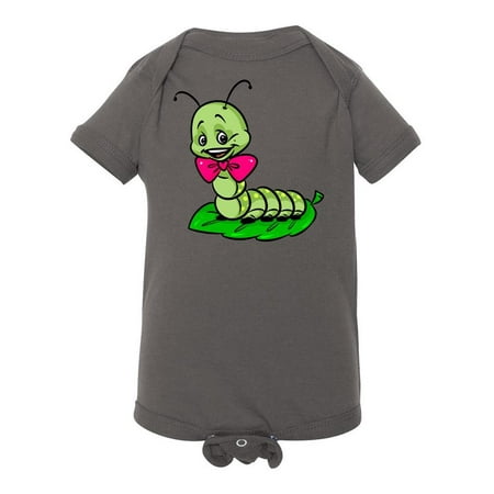 

Green Caterpillar On Leaf Bodysuit Infant -Image by Shutterstock 6 Months