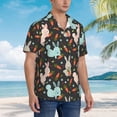 thumbnail image 3 of Zufioo Rabbit Is Eating Carrots Hawaiian Shirt for Men,Beach Shirts Tropical Vacation Shirts,Sleeve Casual Button Down Shirt with Pocket for Travel,Beach,Party,daily,X-Large, 3 of 7