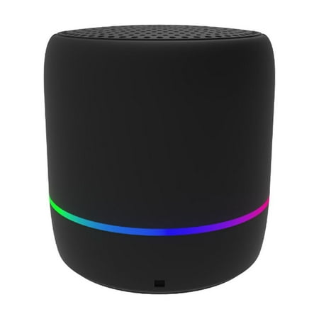 EWSFHUI Portable Bluetooth Speaker HD Stereo Sound Small Speaker Wireless Bluetooth 5.2 Outdoor Speaker Mini Speakers with Colorful Light for Hiking Biking Car (Black)