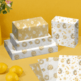 thumbnail image 2 of 12 Sheet Gold Christmas Wrapping Paper Golden Watercolour Christmas-themed Gift Wrap Paper Folded Flat Art Paper For Christmas Birthday Party Gift Packing DIY Craft, 19.7 X 27.6 Inch, 2 of 9