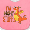 thumbnail image 4 of Inktastic I'm Hot Stuff- Cute Dragon Boys or Girls Baby Bib, 4 of 4