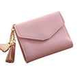 thumbnail image 1 of Small Leather Wallet for Women Girls Credit Card Holder Purse Pink, 1 of 1