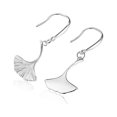 thumbnail image 1 of 2 Pieces Alloy Leaf Shape Earring Adorable Exquisite Decorative Electroplated Unfading Ladies Eardrop Jewelry Ornament, 1 of 8