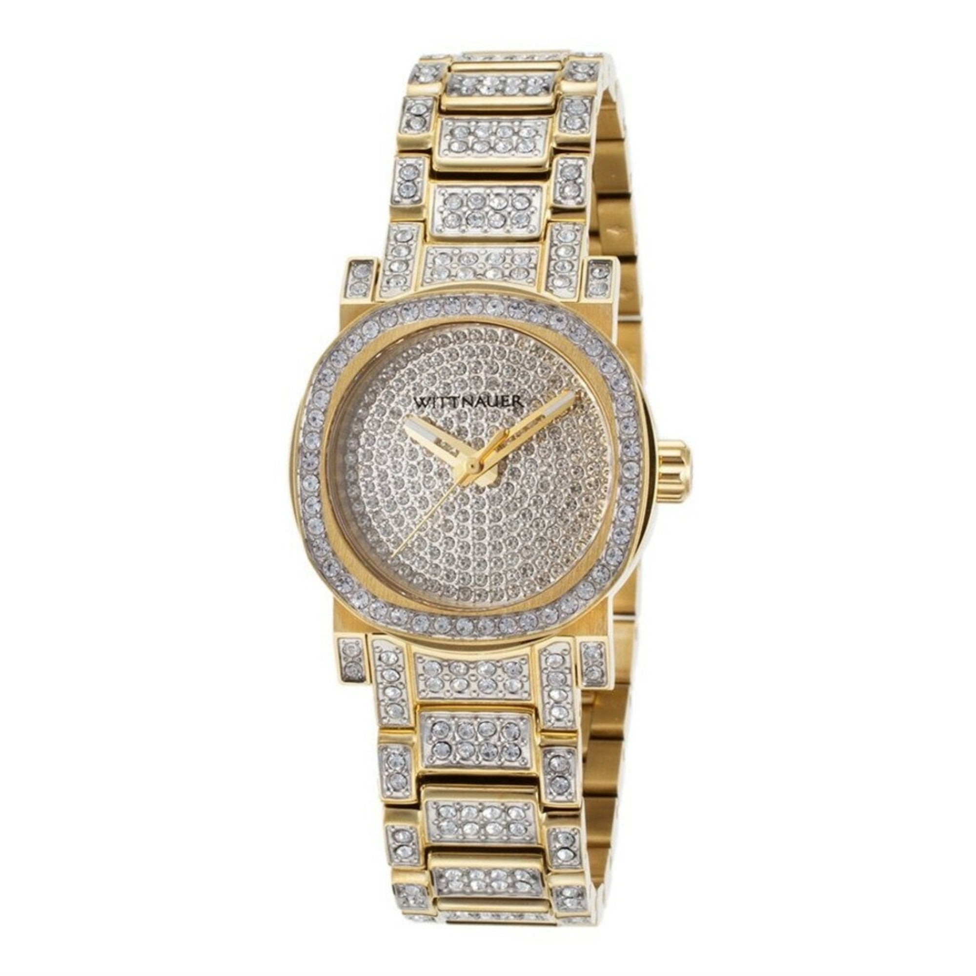 Wittnauer WN4004 Adele Gold Tone Stainless Steel with Crystal Accents ...